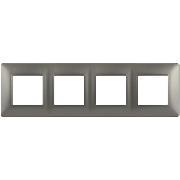 Изображение товара Рамка на 4 поста из поликарбоната ЭРА 14-5004-16 серого цвета