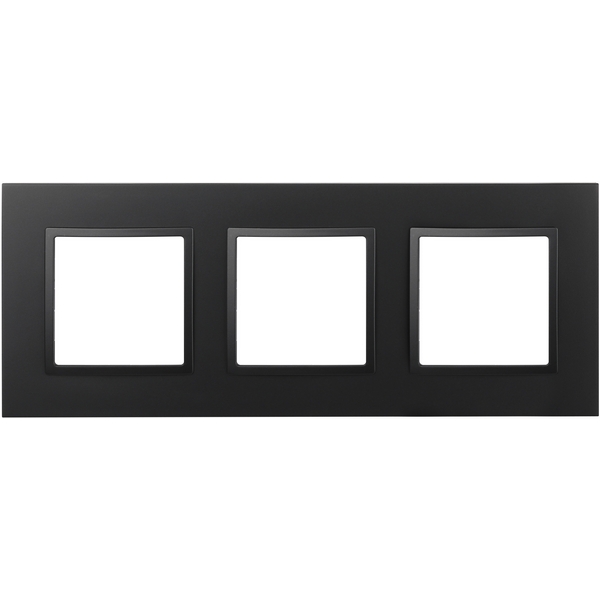 Изображение товара Рамка на 3 поста Антрацит ЭРА 14-5013-05 для фотографий и документов