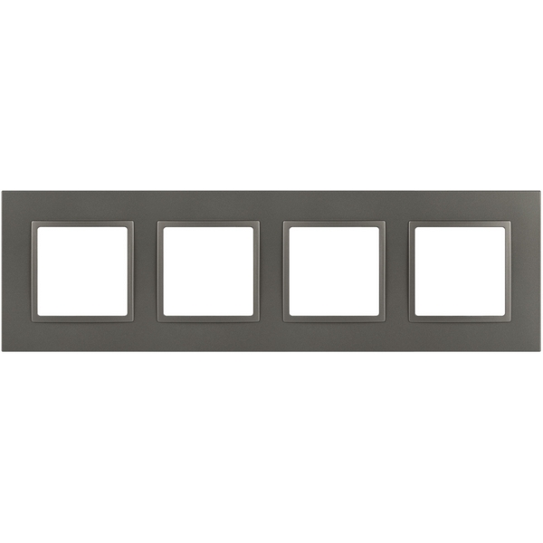 

Рамка на 4 поста (титан) ЭРА 14-5014-16, Серый, 14-5014-16