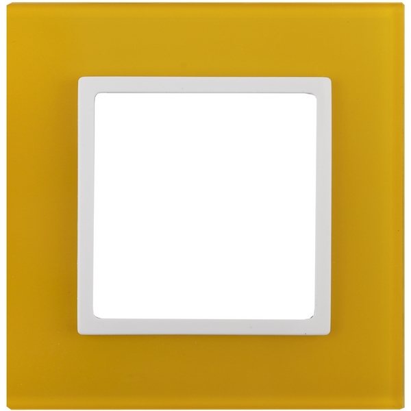 

Рамка на 1 пост (желтый, белый) ЭРА 14-5101-21, Белый;желтый, 14-5101-21