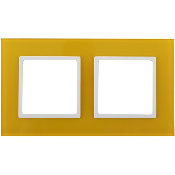 

Рамка на 2 поста (желтый, белый) ЭРА 14-5102-21, Белый;желтый, 14-5102-21