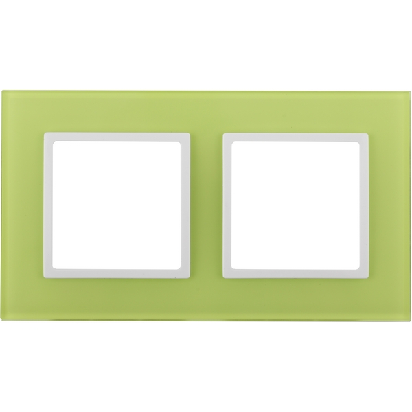 

Рамка на 2 поста (лайм, белый) ЭРА 14-5102-26, Белый;салатовый, 14-5102-26