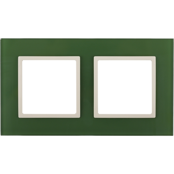 

Рамка на 2 поста (зеленый, слоновая кость) ЭРА 14-5102-27, Слоновая кость;зеленый, 14-5102-27