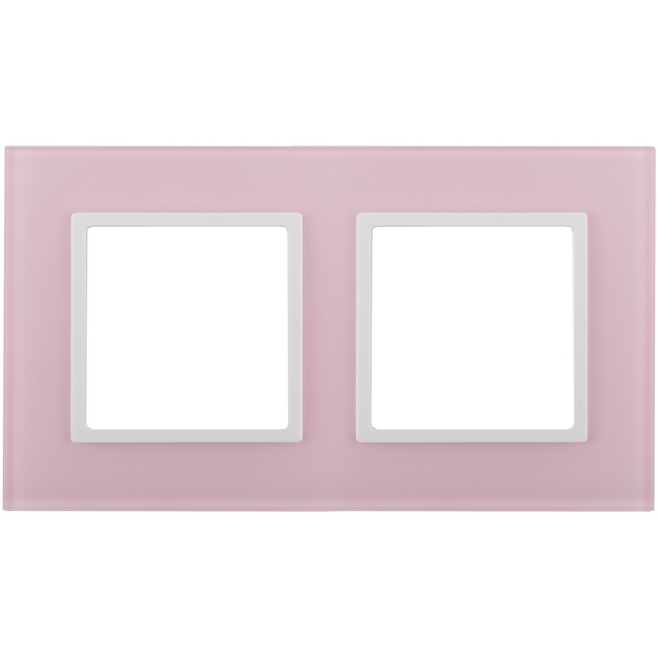 

Рамка на 2 поста (розовый, белый) ЭРА 14-5102-30, Белый;розовый, 14-5102-30