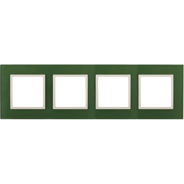 

Рамка на 4 поста (зеленый, слоновая кость) ЭРА 14-5104-27, Слоновая кость;зеленый, 14-5104-27