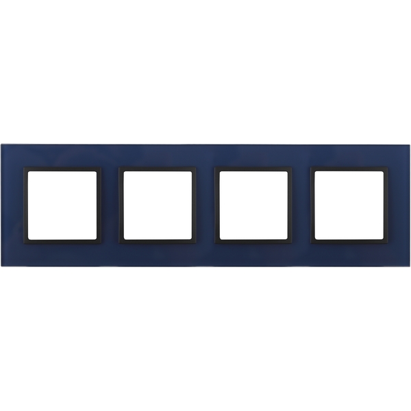 

Рамка на 4 поста (синий, антрацит) ЭРА 14-5104-29, Черный;синий, 14-5104-29