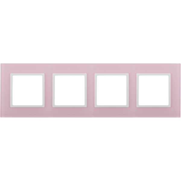 

Рамка на 4 поста (розовый, белый) ЭРА 14-5104-30, Белый;розовый, 14-5104-30