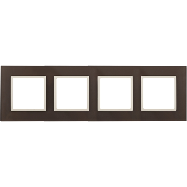 

Рамка на 4 поста (мокко, слоновая кость) ЭРА 14-5104-31, Слоновая кость;коричневый, 14-5104-31
