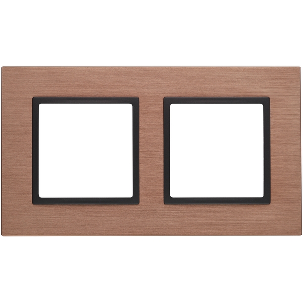 

Рамка на 2 поста (медь, антрацит) ЭРА 14-5202-14, Черный;медь, 14-5202-14