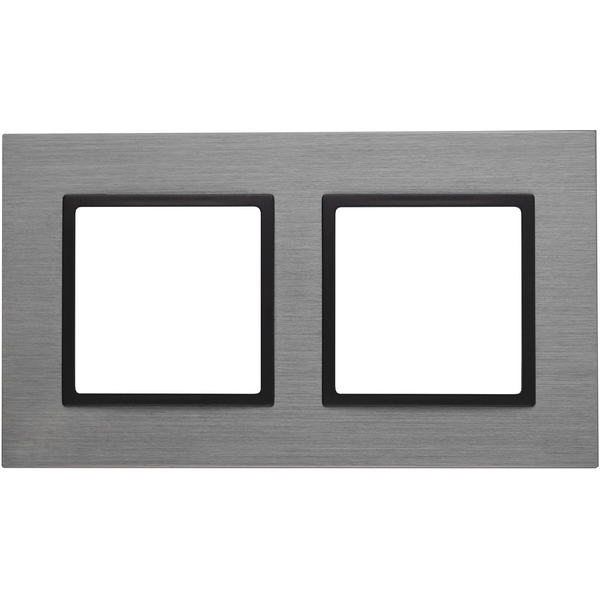 

Рамка на 2 поста (титан, антрацит) ЭРА 14-5202-42, Черный;серый, 14-5202-42