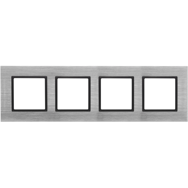 

Рамка на 4 поста ЭРА 14-5204-41, Черный;серый, 14-5204-41