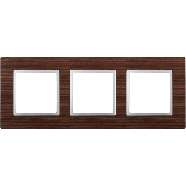 

Рамка на 3 поста (венге, алюминий) ЭРА 14-5303-10, Алюминий;венге, 14-5303-10