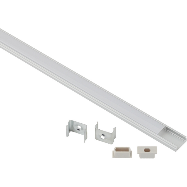 Изображение товара Комплект профиля с анодированным алюминиевым профилем для светодиодных лент ЭРА 1506-1m