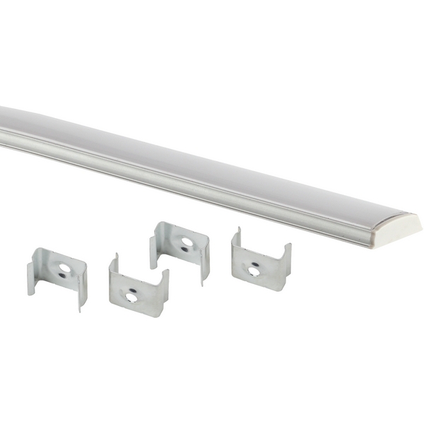 

Комплект с гибким накладным анодированным профилем для светодиодной ленты ЭРА 1506G 1506G, Серебро, 1506G 1506G