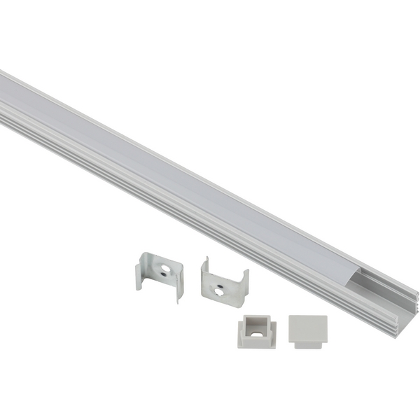 

Комплект с накладным анодированным профилем для светодиодной ленты ЭРА 1 612 1612-1m, Серебро, 1 612 1612-1m