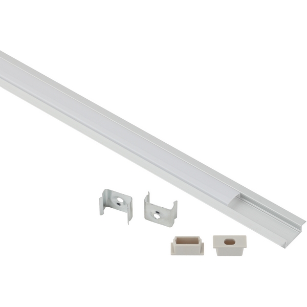 Изображение товара Комплект с профилем для светодиодной ленты ЭРА 2206-1м анодированный алюминий