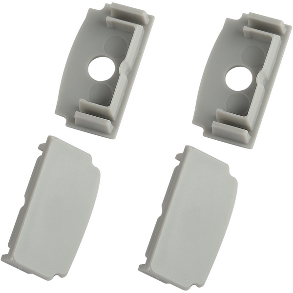 

Набор заглушек для профиля 4 шт. ЭРА 6114-3 6114-3, Серебро, 6114-3 6114-3