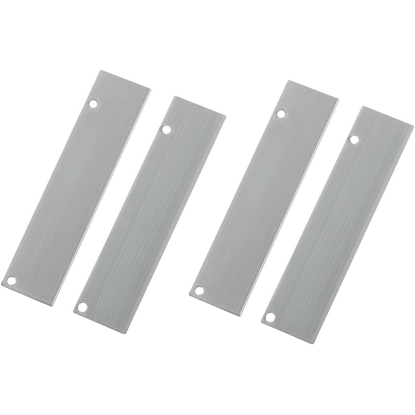 Изображение товара Набор заглушек для профиля 4 шт ЭРА 8018-3 металлические серебро для кабель-каналов