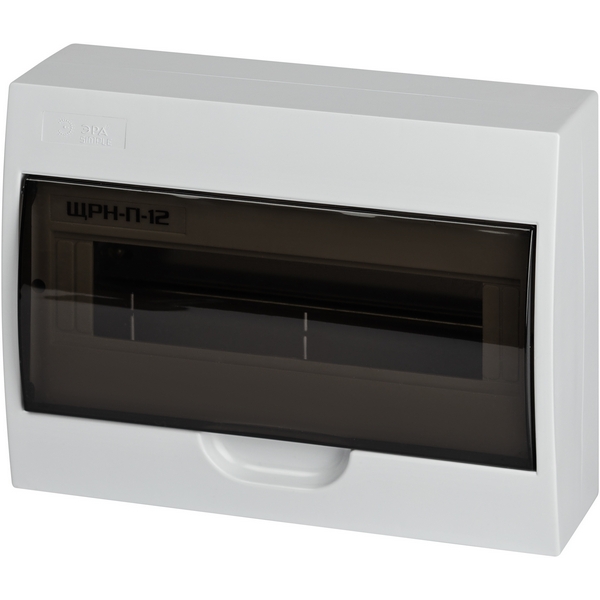 Изображение товара Пластиковый навесной распределительный щит ЭРА BOXS12_E 19.8х25.8х9.5 см белый прозрачный
