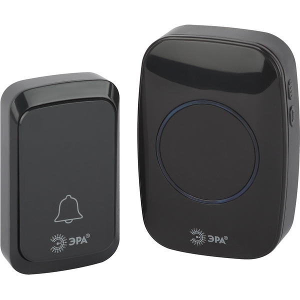 Изображение товара Беспроводной дверной звонок ЭРА C88 черный пластиковый с долгим временем работы