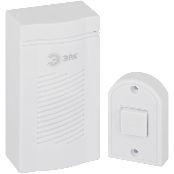 Изображение товара Звонок дверной проводной ЭРА D50 белого цвета надёжное устройство для дома и офиса