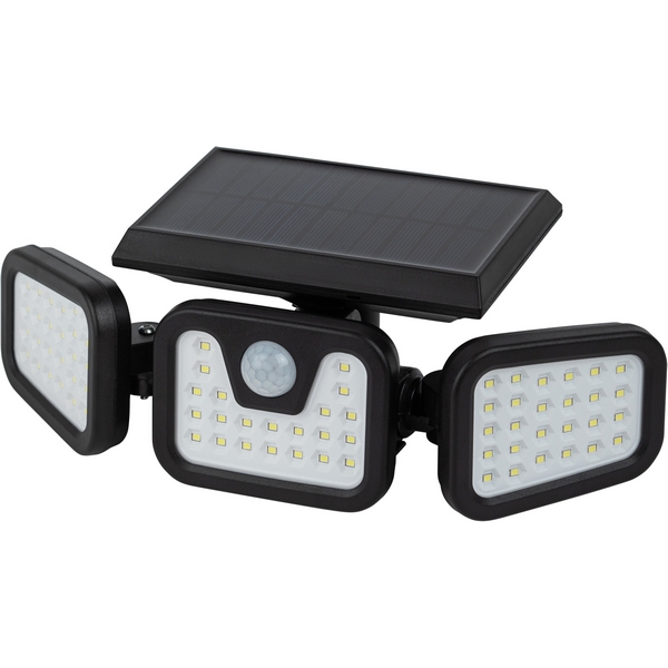 

Настенный светильник уличный на солнечных батареях с датчиком движения ЭРА ERAFS012-05, Черный, ERAFS012-05