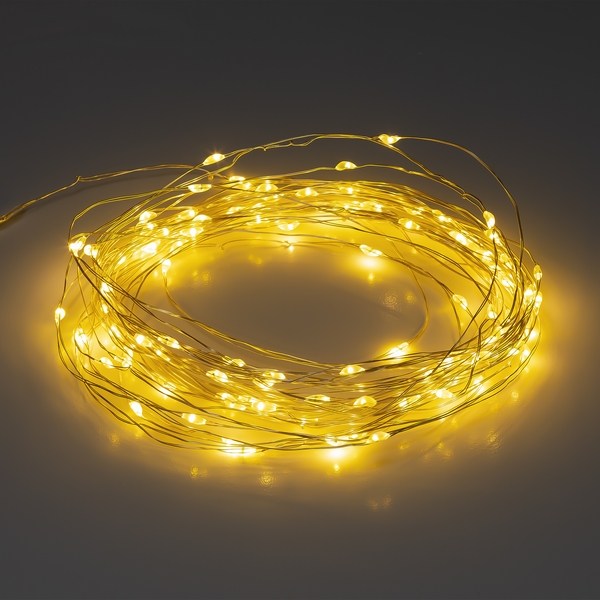 Изображение товара Садовая светодиодная гирлянда на солнечной батарее ЭРА ERASF22-18 21,9 м разноцветная