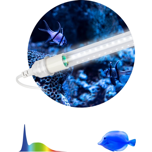 Изображение товара Фитолампа T8 10 Вт LED с индексом Ra 80 для растений ЭРА FITO-10W-Ra90-Т8-AQUA