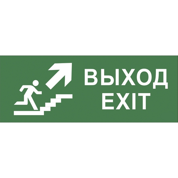 Изображение товара Наклейка самоклеящаяся ЭРА ВЫХОД/ЛЕСТНИЦА ВВЕРХ/ФИГУРА 13x35 см