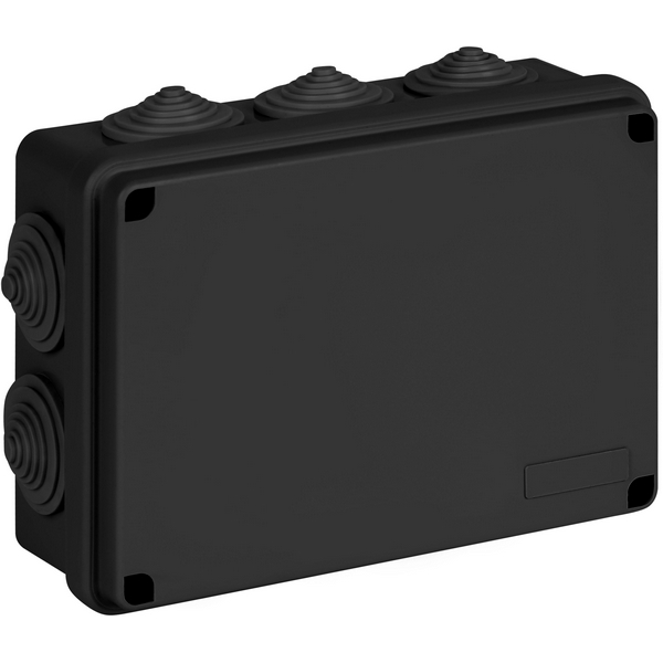 Изображение товара Коробка разветвительная (черный) IP55 ЭРА KORv-190-140-70-10gv-MP-B Изображение товара Коробка разветвительная (черный) IP55 ЭРА KORv-190-140-70-10gv-MP-B