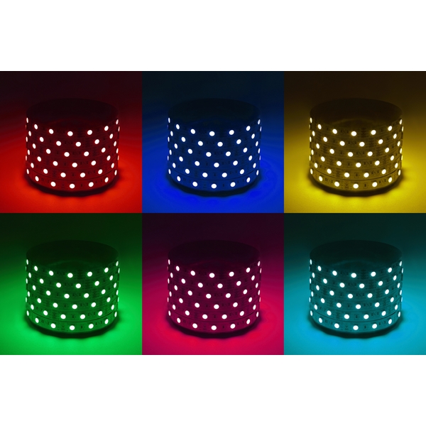 Изображение товара Светодиодная лента 12V 5м RGB ЭРА KU-5050AD-60D-RGB – яркое декоративное освещение