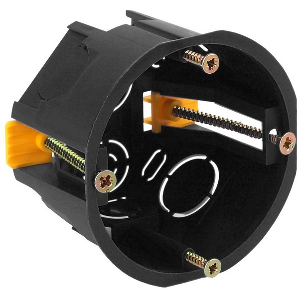 Изображение товара Коробка монтажная (черный) IP20 ЭРА KUP-68-45-black Изображение товара Коробка монтажная (черный) IP20 ЭРА KUP-68-45-black