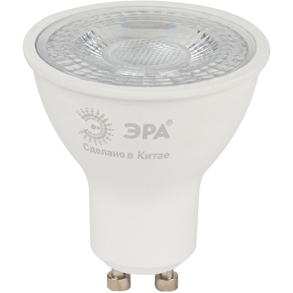 Изображение товара Светодиодная лампочка GU10 8W ЭРА LED Lense MR16-8W-840-GU10