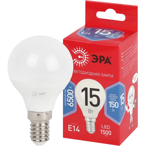 

Лампочка светодиодная E14 15Вт ЭРА LED P45-15W-865-E14 R LED P45-15W-865-E14 R, LED P45-15W-865-E14 R LED P45-15W-865-E14 R