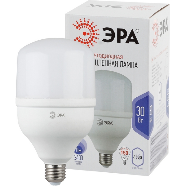Изображение товара Светодиодная лампа ЭРА LED POWER T100-30W-6500-E27 холодный белый 30 Вт