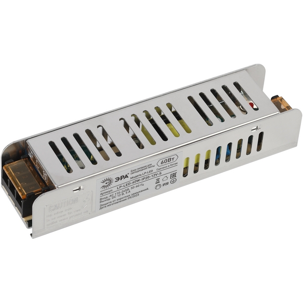 Изображение товара Блок питания 12V 60W для светодиодной ленты ЭРА LP-LED-60W-IP20-12V-S