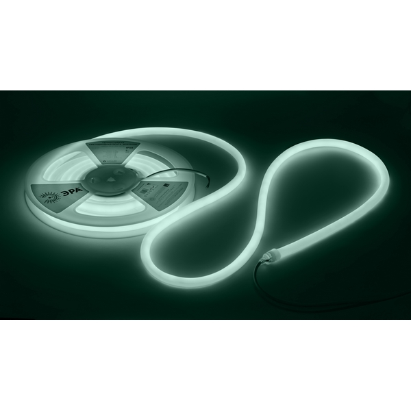 Изображение товара Гибкий неон термостойкий 24V 5м белый холодный ЭРА LS2835-9,6-120-24-6500K-IP68