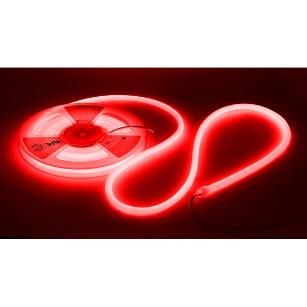 Изображение товара Гибкий неон термостойкий 24V 5м красный ЭРА LS2835-9,6-120-24-R-IP68-3 year-5m