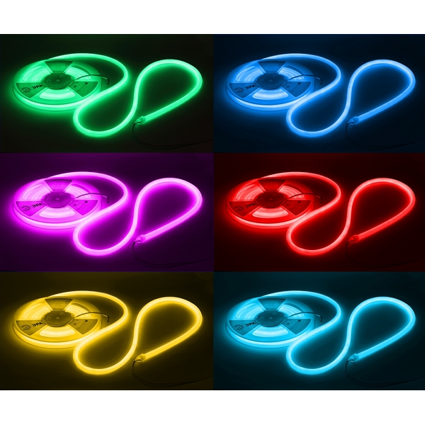Изображение товара Гибкий неон термостойкий 24V 5м RGB ЭРА LS3030-9,6-120-24-RGB-IP68