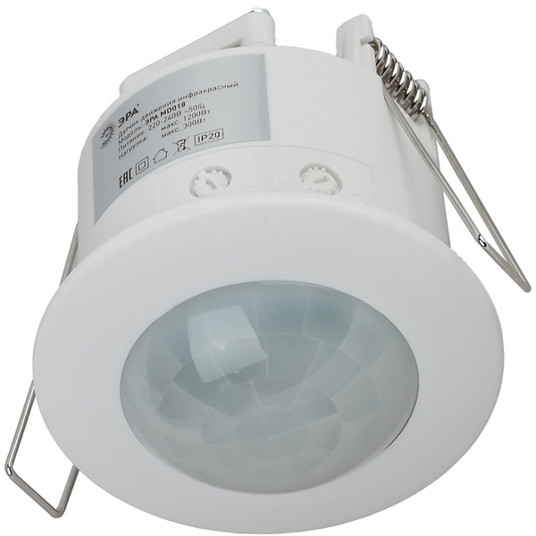 Изображение товара Датчик движения ЭРА MD 018 1200Вт 360° 6м IP20 встроенный