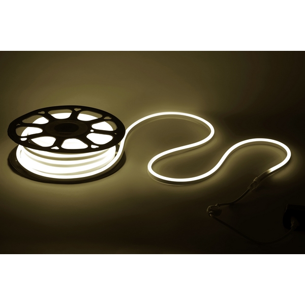 Изображение товара Гибкий неон 220V 20м белый теплый ЭРА N2835-120-IP67-220V-20m-2700