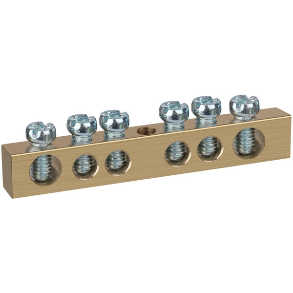 Изображение товара Шина PEN земля-ноль 6х9мм латунная с креплениями ЭРА NO-122-13