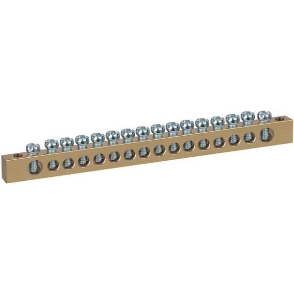 Изображение товара Шина PEN земля-ноль 8х12мм 16/2 латунная ЭРА NO-122-25