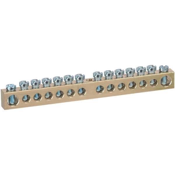 Изображение товара Шина PEN земля-ноль 8х12мм 14/1 латунная ЭРА NO-122-33