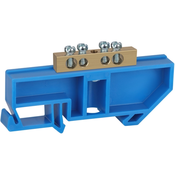 Изображение товара Шина нулевая на DIN-изоляторе 4 вывода (синий) ЭРА NO-222-43