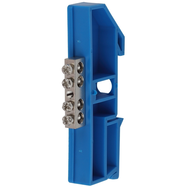 Изображение товара Шина нулевая на DIN-изоляторе никелированная 4 вывода синяя ЭРА NO-222-53