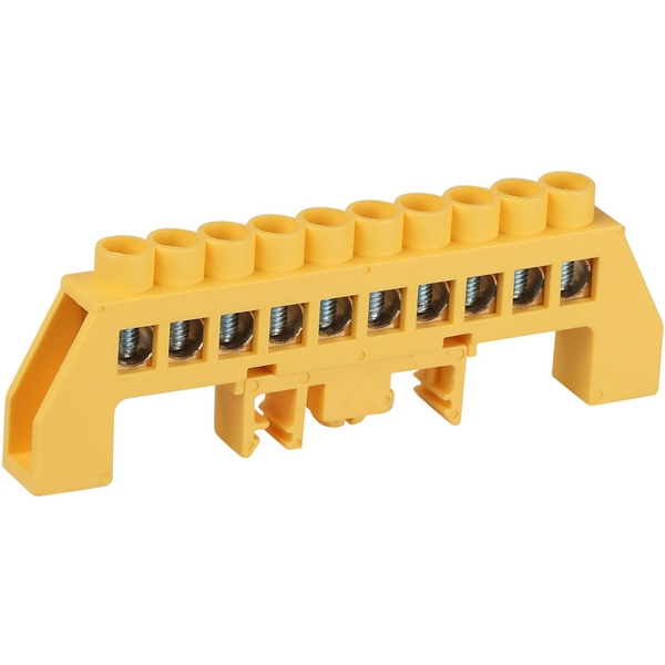 Изображение товара Шина заземления в комбинированном изоляторе на DIN-рейку 10 выводов ЭРА NO-224-117