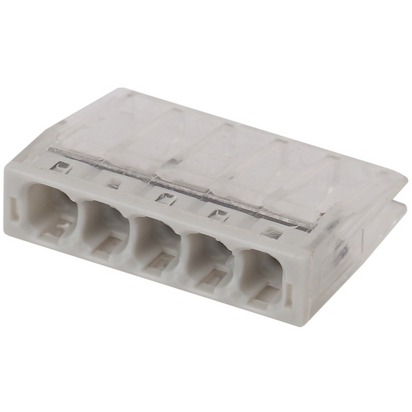 Изображение товара Клемма компактная 5 отверстий 0,5-2,5 мм2 упаковка 4 шт. ЭРА NO-224-31