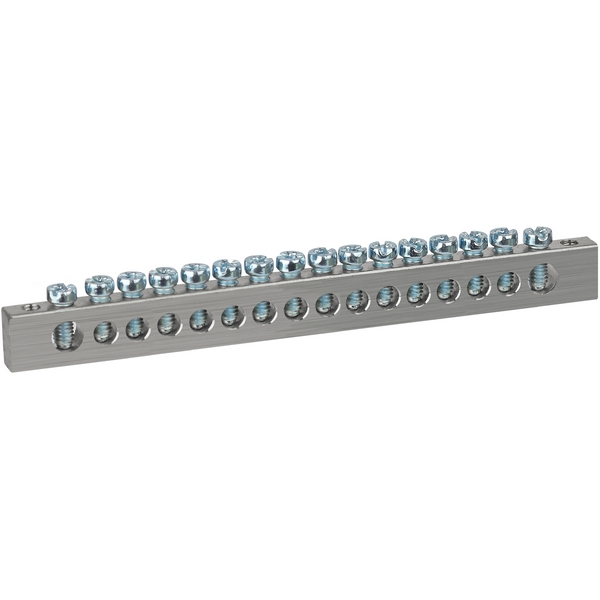 Изображение товара Шина PEN земля-ноль 6х9мм 16/1 никелированная с креплениями ЭРА NO-224-87