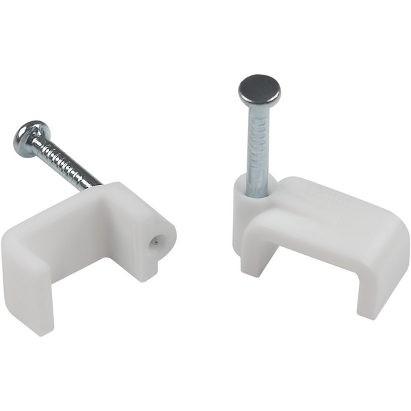 

Скоба кабельная плоская 12 мм белая 10 шт. ЭРА NO-225-288, NO-225-288